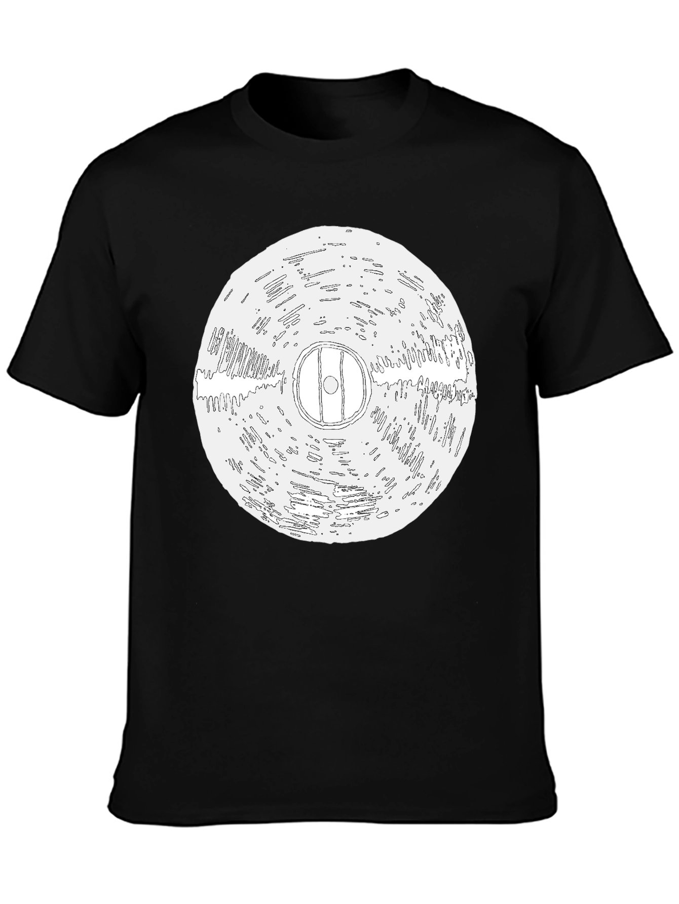 Vinyl Record Graphic Black T-Shirt