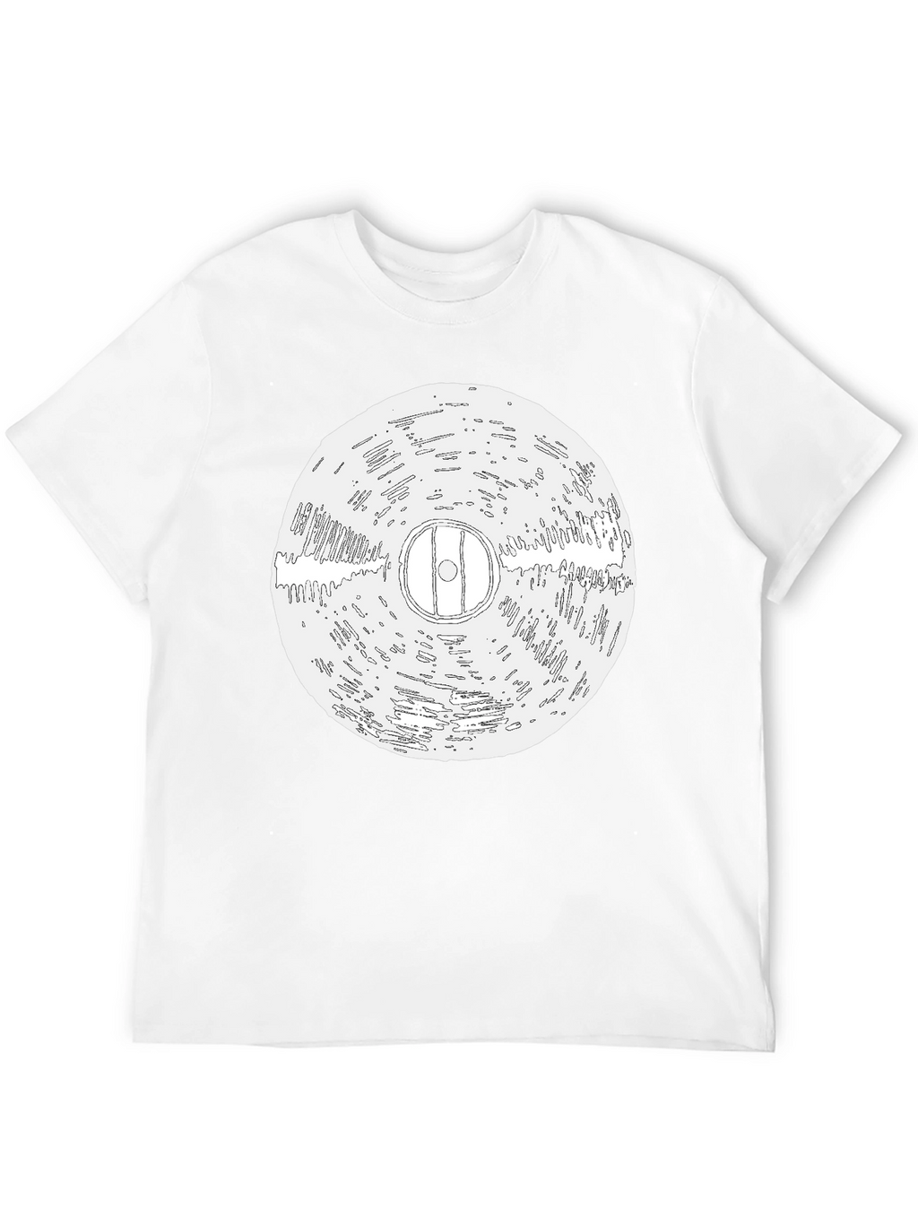 Vinyl Record Graphic Black T-Shirt