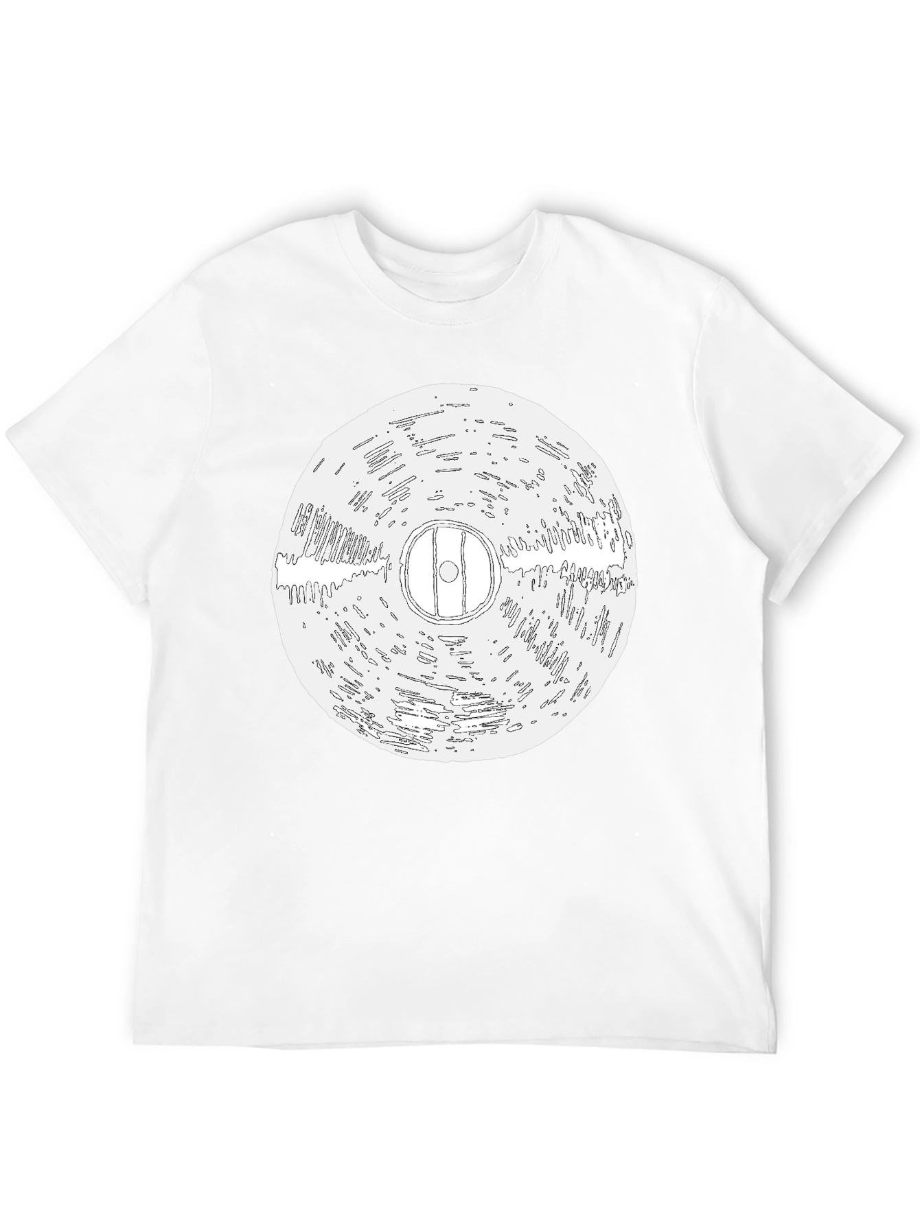 Vinyl Record Graphic Black T-Shirt