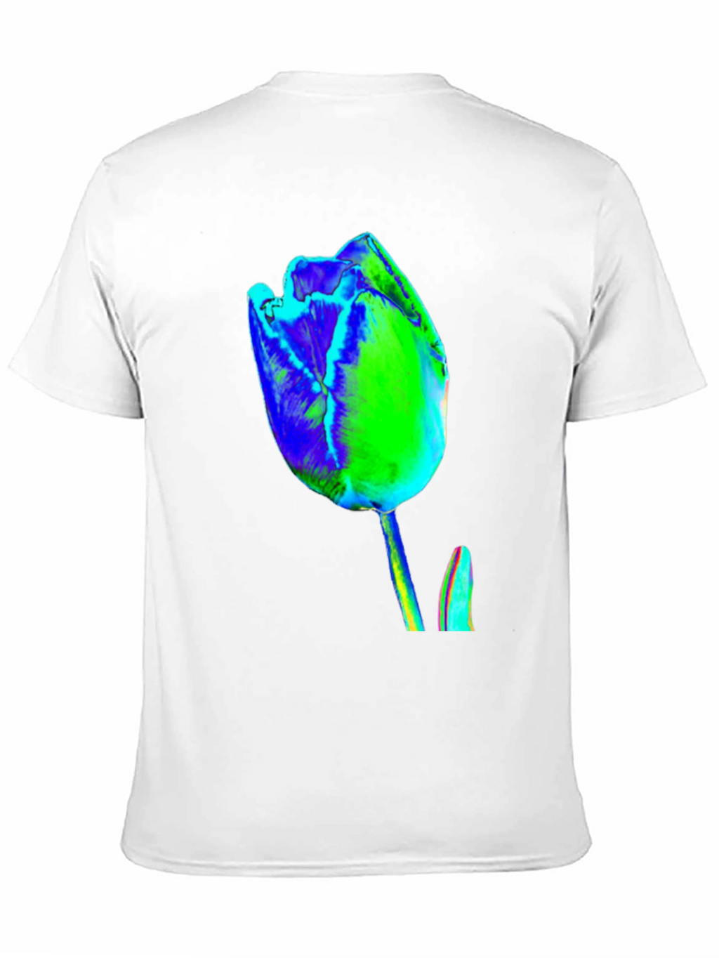 Abstract Tulip Graphic Print Tee