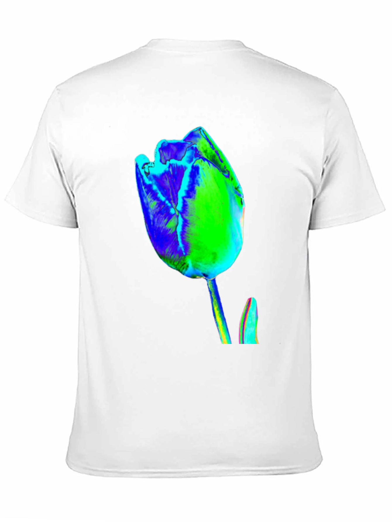 Abstract Tulip Graphic Print Tee