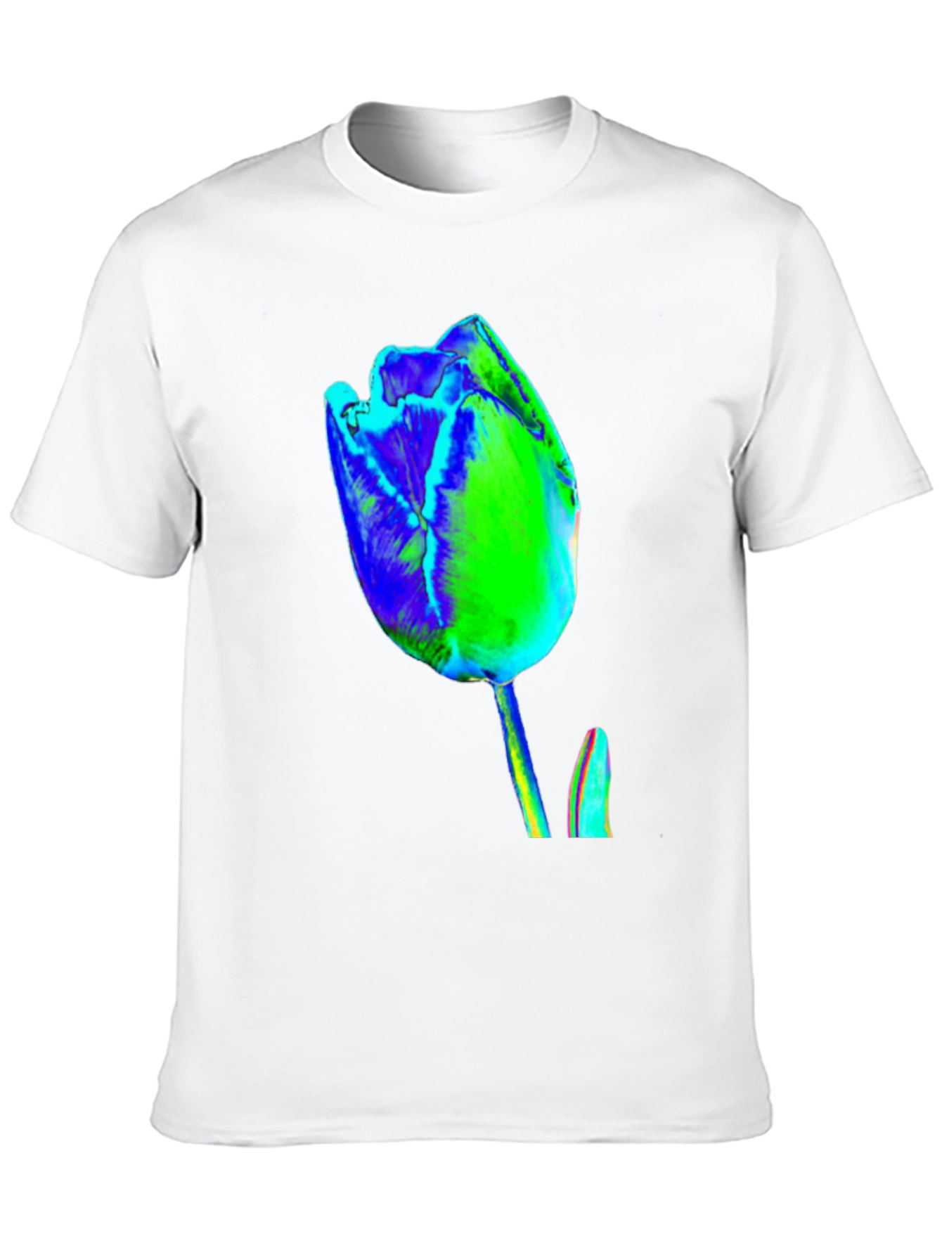 Abstract Tulip Graphic Print Tee