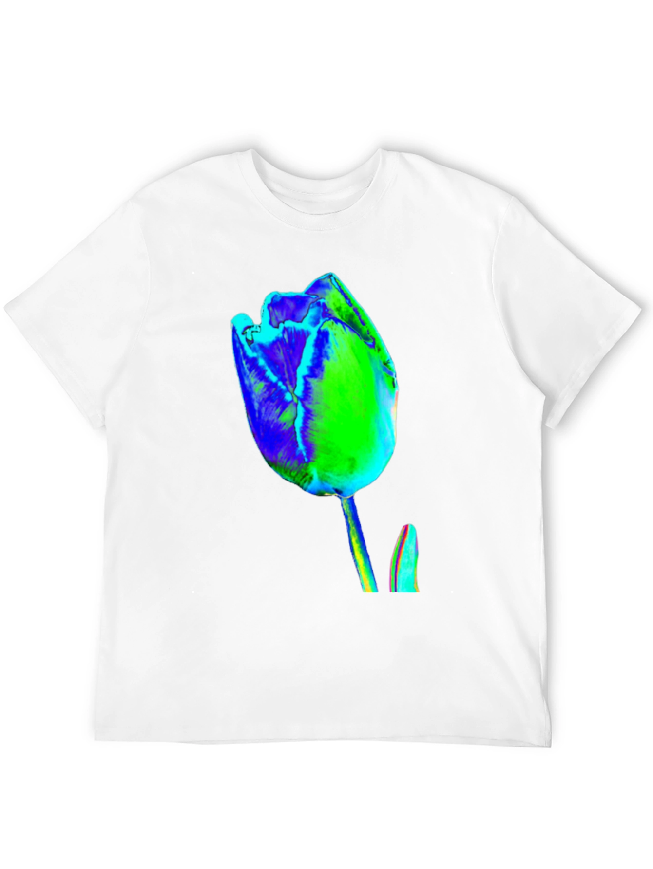 Abstract Tulip Graphic Print Tee