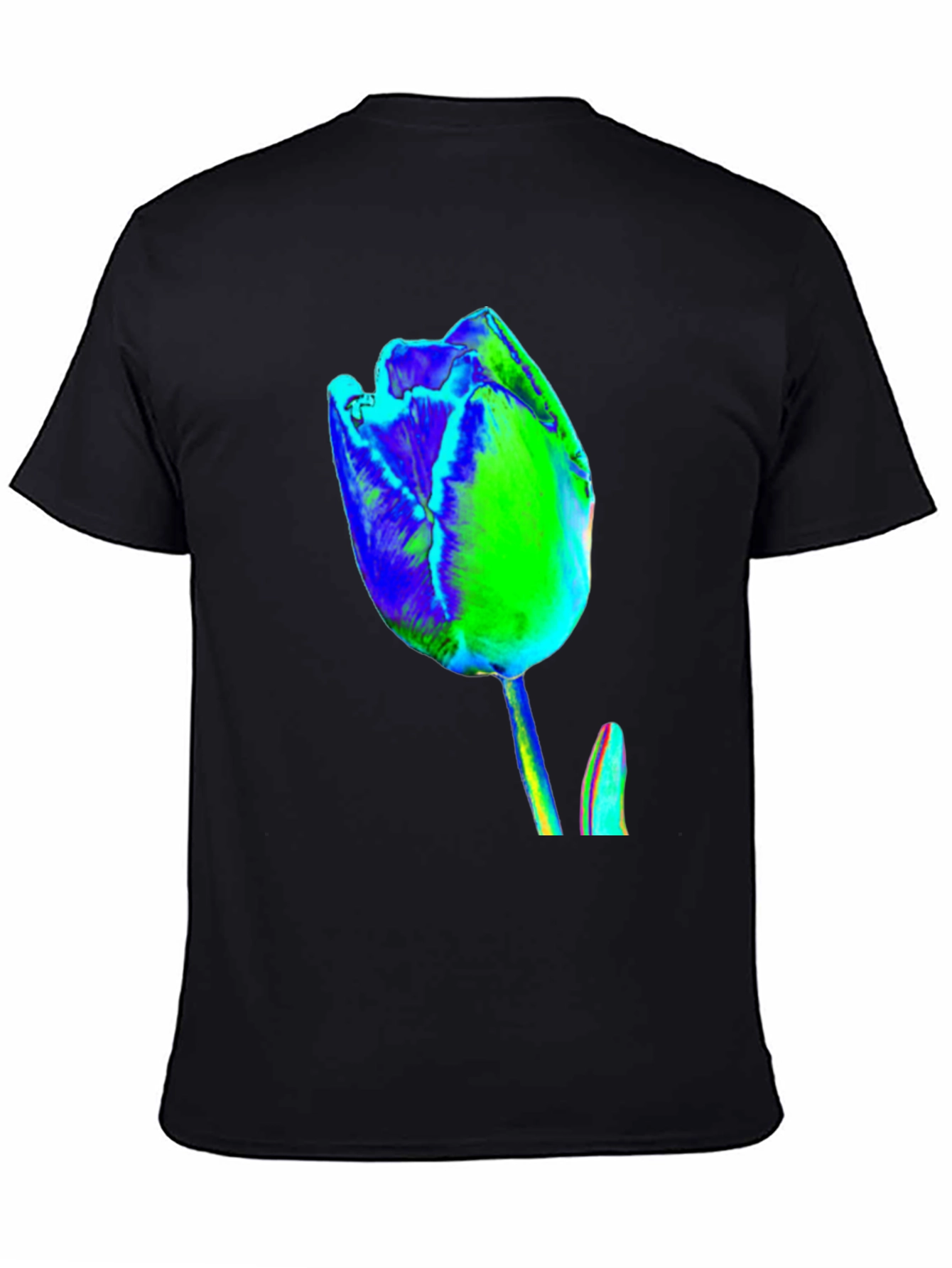 Abstract Tulip Graphic Print Tee