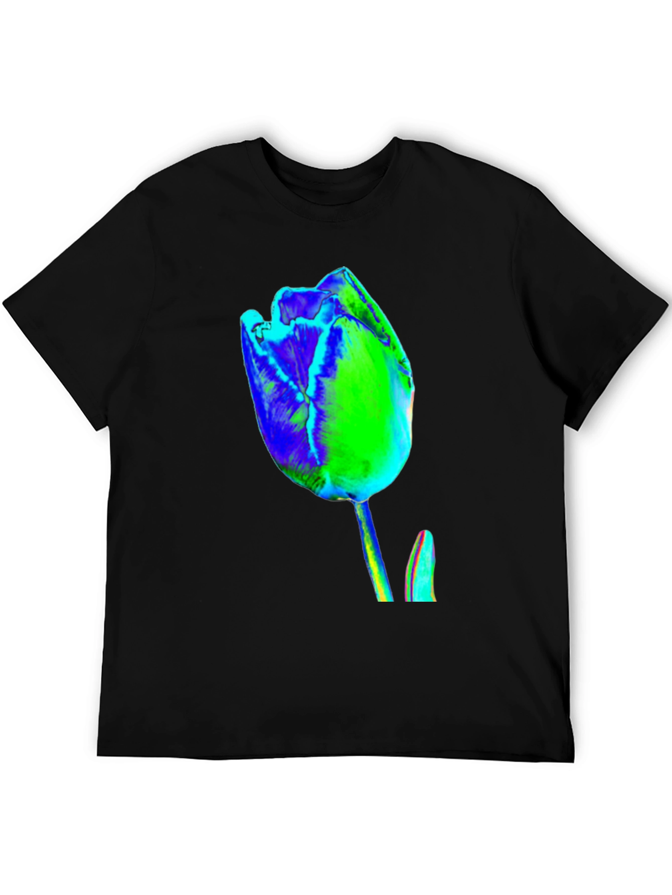 Abstract Tulip Graphic Print Tee