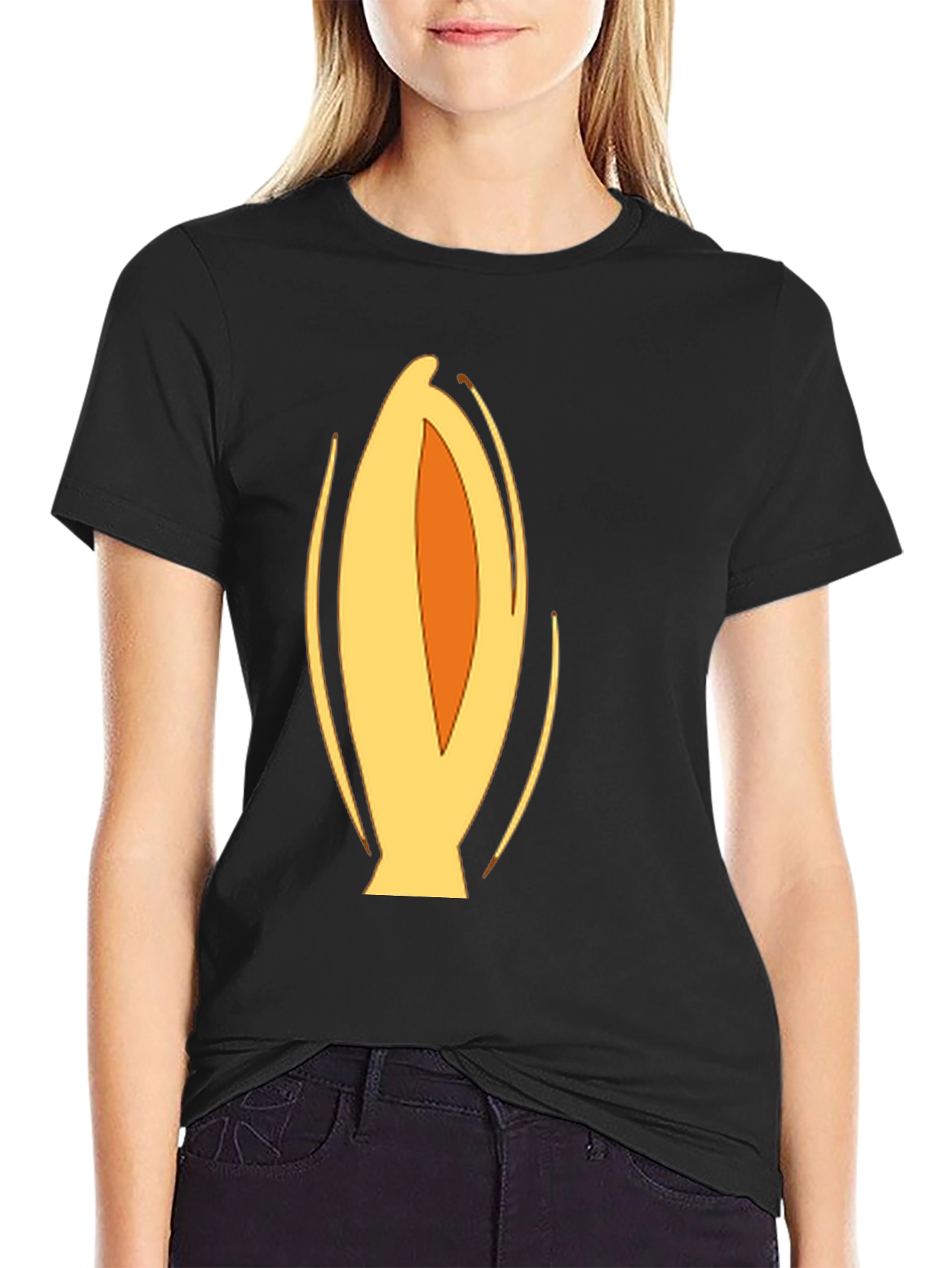Abstract Rocket Black T-Shirt