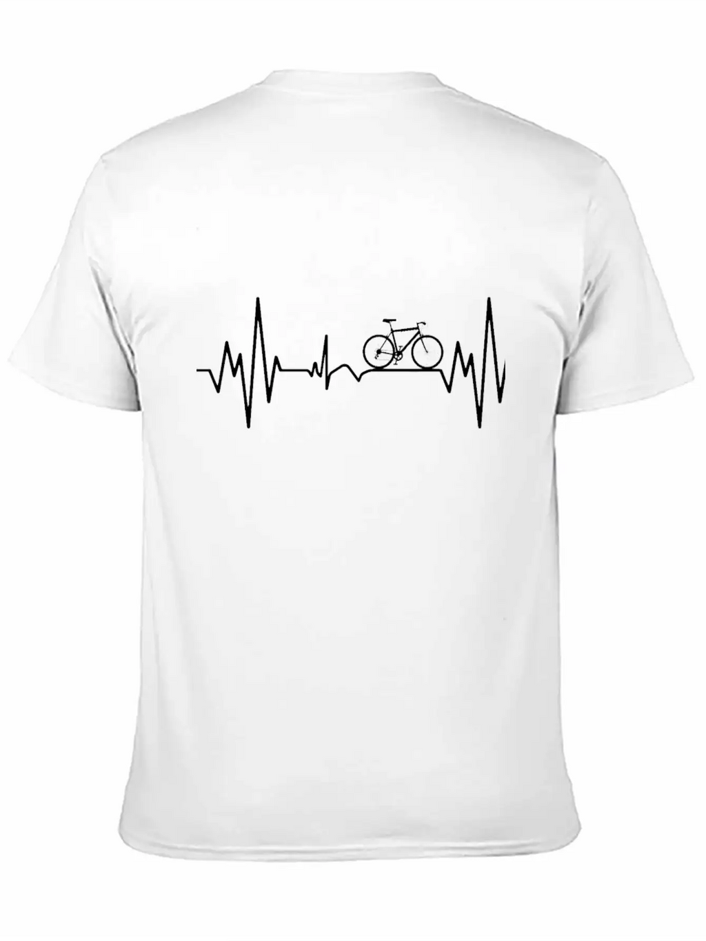 "Mountainbike Pulse: Feel The Heartbeat Of The Tra Unisex Short Sleeve Soft Cotton T-Shirt – Casual Everyday Wear