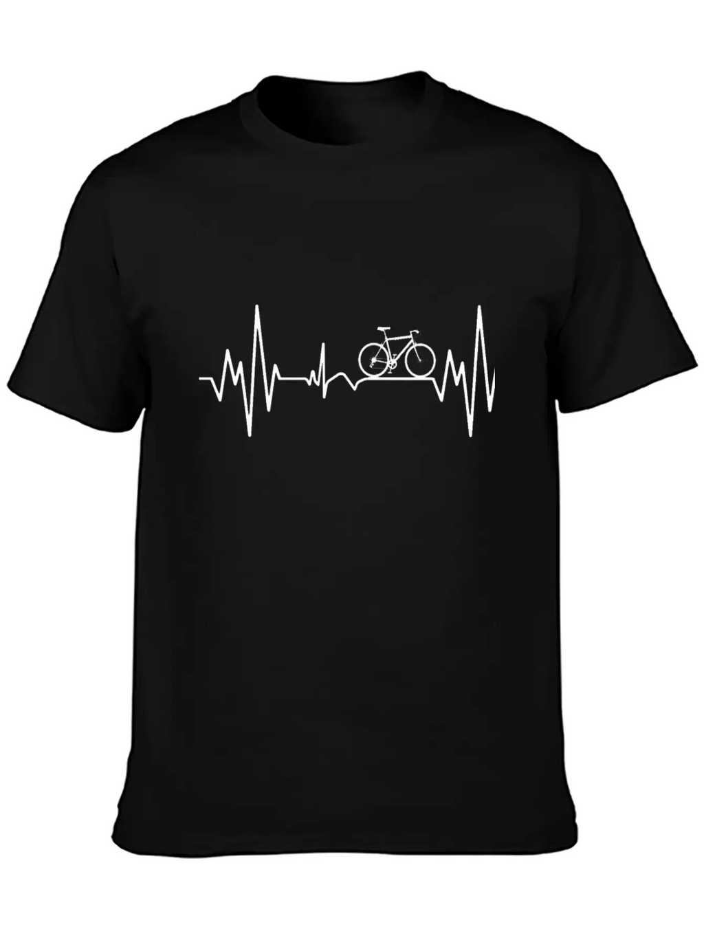 "Mountainbike Pulse: Feel The Heartbeat Of The Tra Unisex Short Sleeve Soft Cotton T-Shirt – Casual Everyday Wear