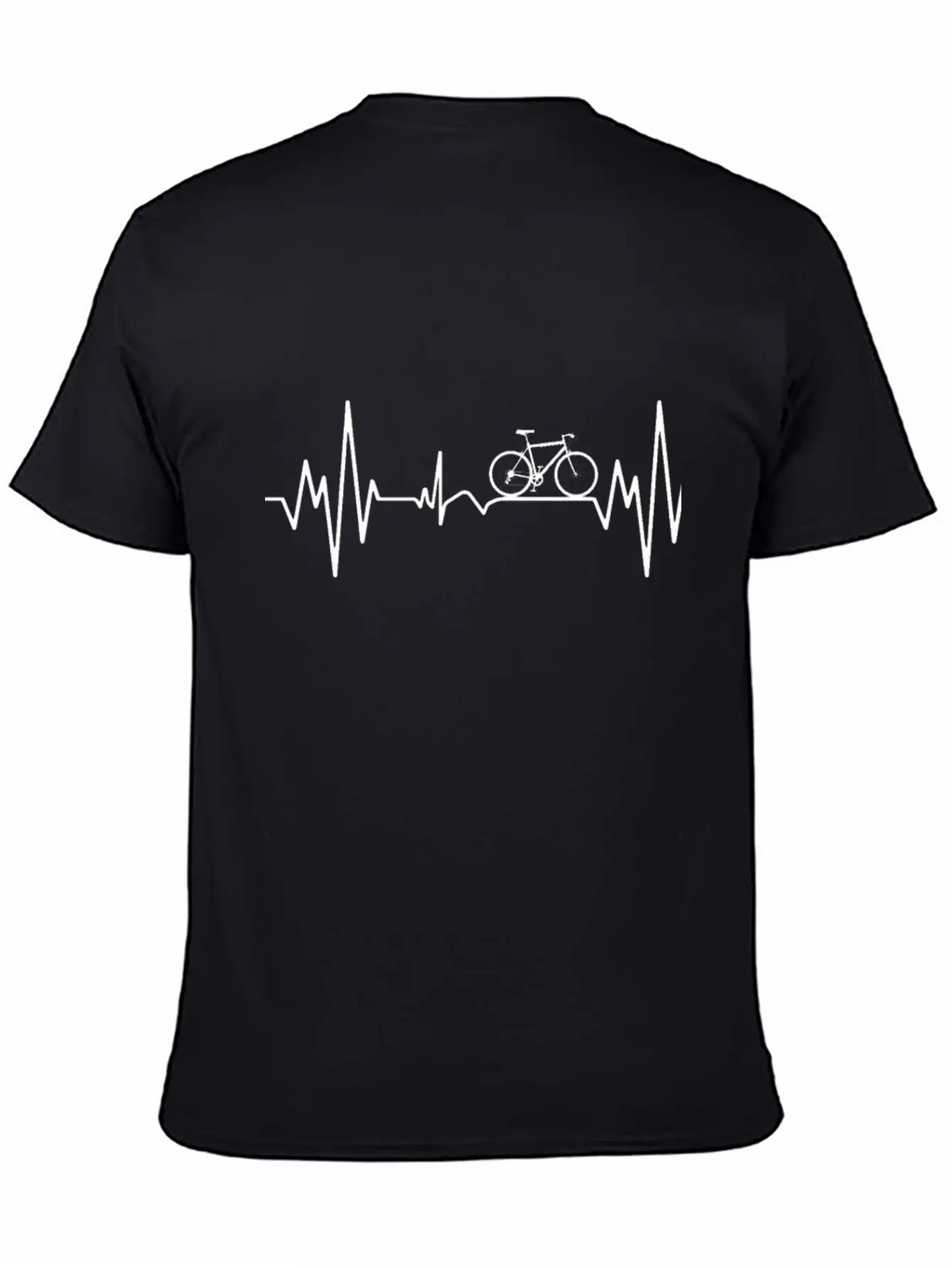 "Mountainbike Pulse: Feel The Heartbeat Of The Tra Unisex Short Sleeve Soft Cotton T-Shirt – Casual Everyday Wear