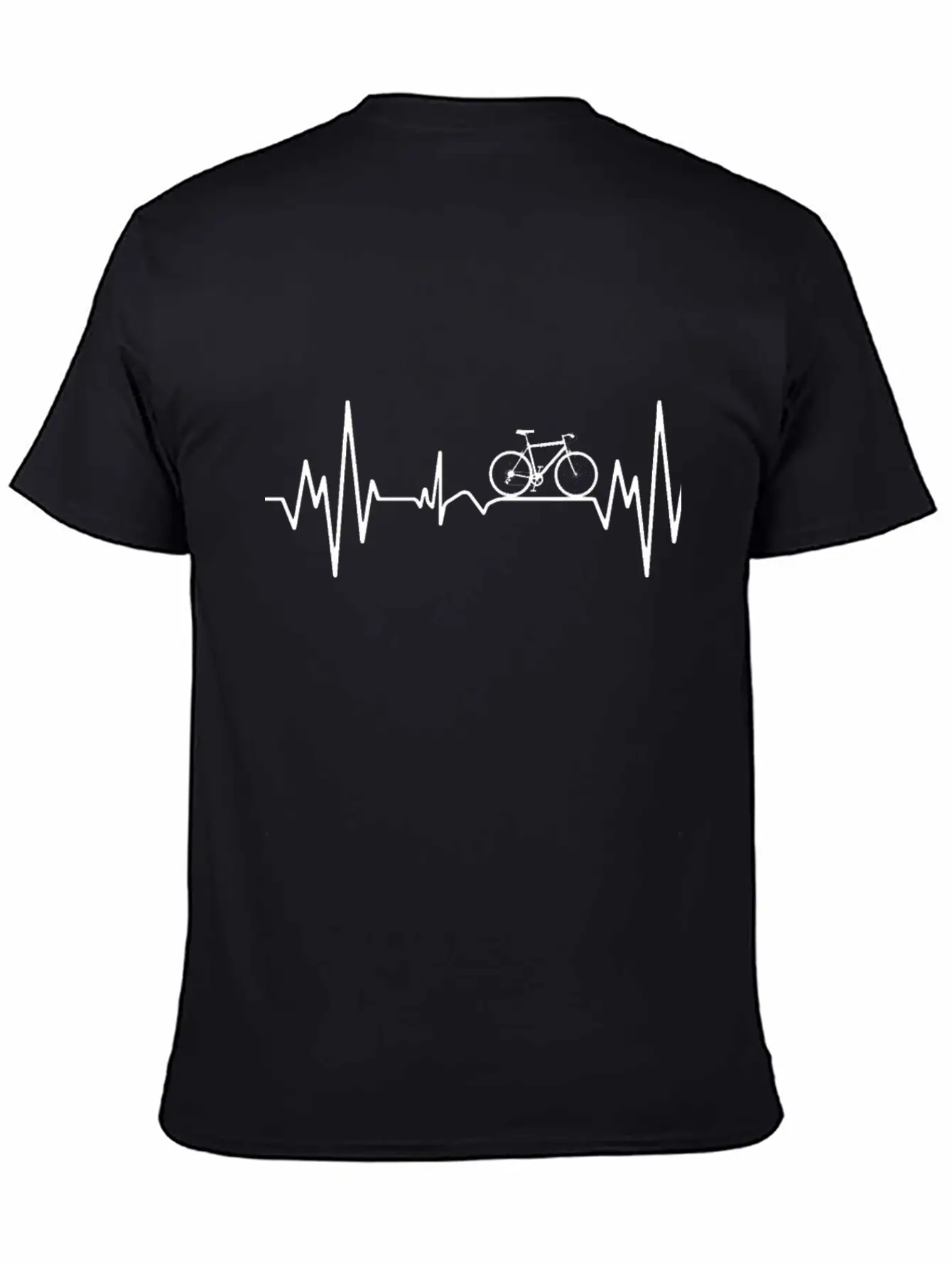 "Mountainbike Pulse: Feel The Heartbeat Of The Tra Unisex Short Sleeve Soft Cotton T-Shirt – Casual Everyday Wear