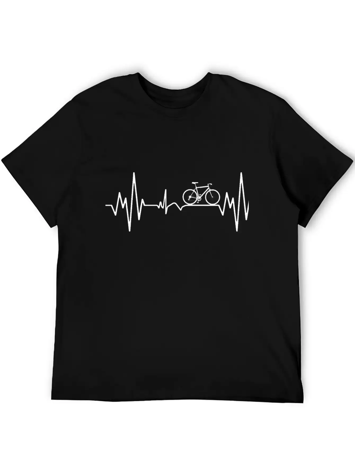 "Mountainbike Pulse: Feel The Heartbeat Of The Tra Unisex Short Sleeve Soft Cotton T-Shirt – Casual Everyday Wear