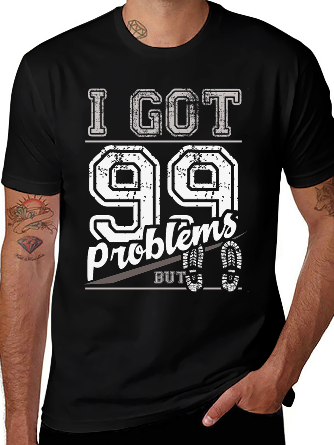 99 Problems Hiking T-Shirt - Black
