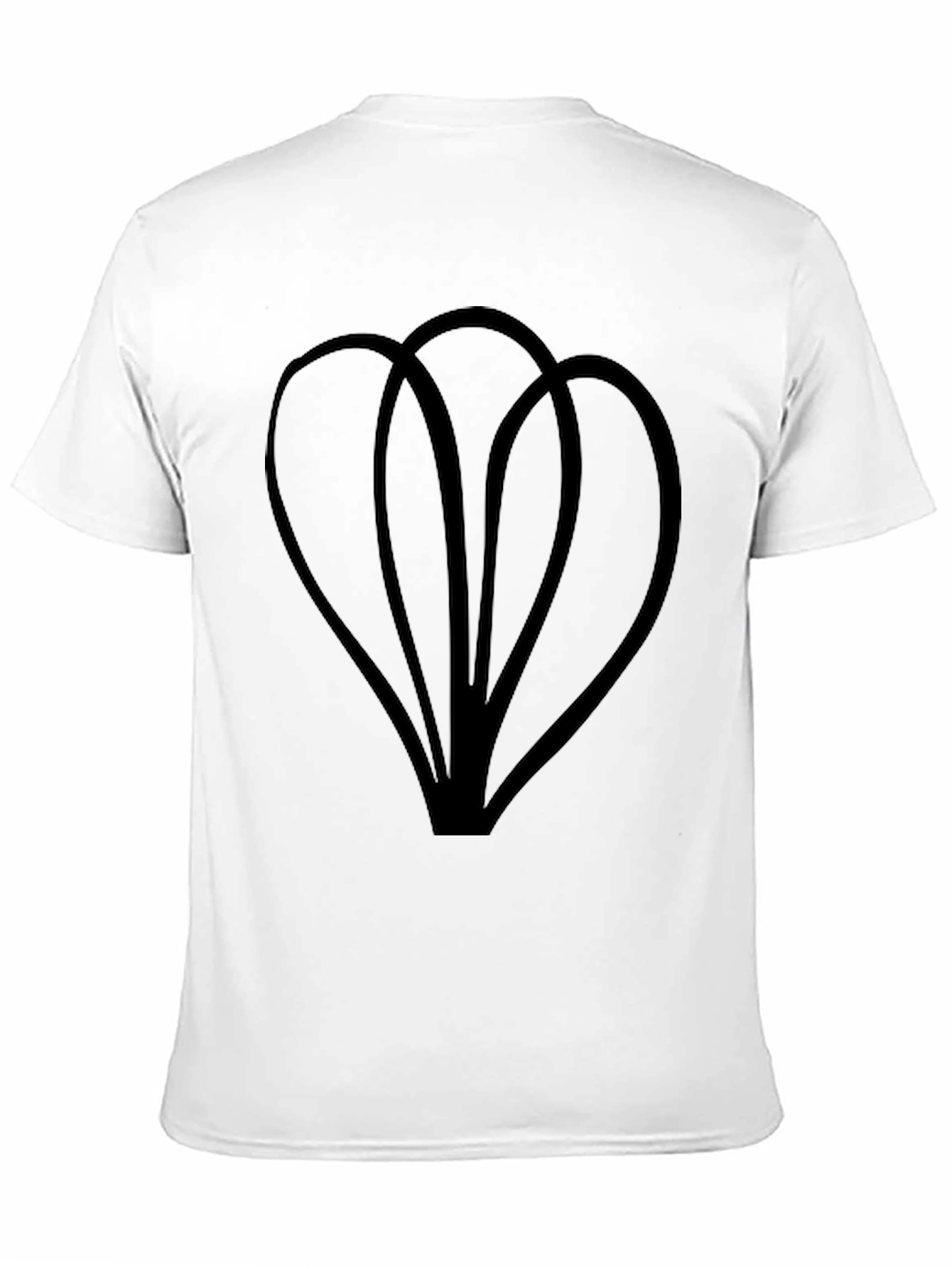 Abstract Floral Graphic Black T-Shirt