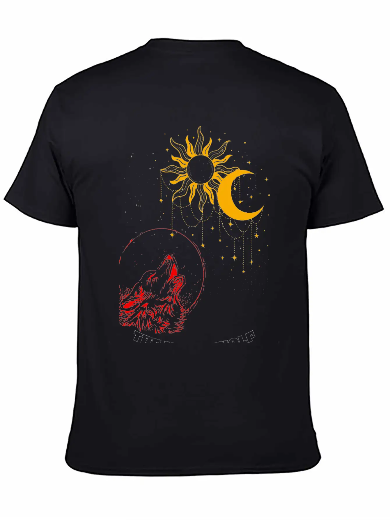 "Night Wolf – Lunar Howl Graphic Tee" Unisex Short Sleeve Soft Cotton T-Shirt – Casual Everyday Wear