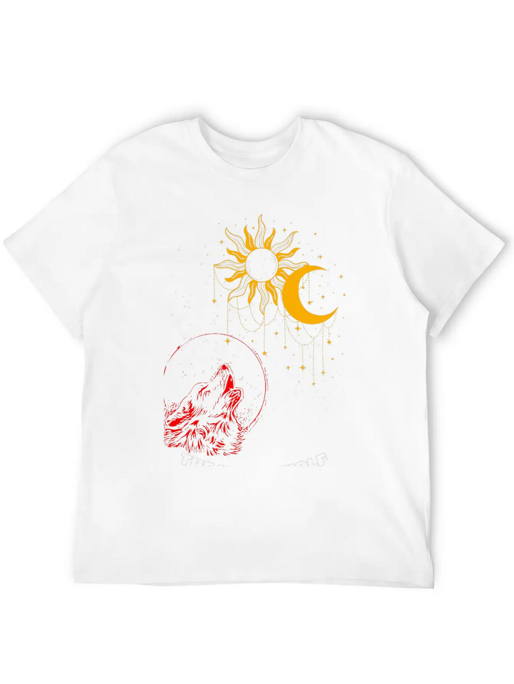 "Night Wolf – Lunar Howl Graphic Tee" Unisex Short Sleeve Soft Cotton T-Shirt – Casual Everyday Wear