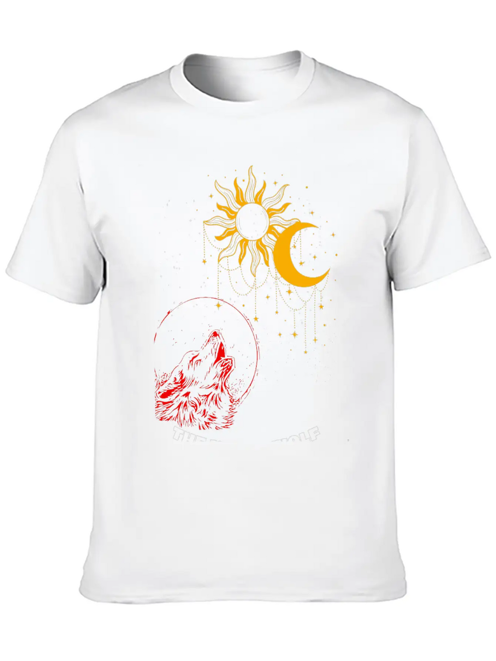 "Night Wolf – Lunar Howl Graphic Tee" Unisex Short Sleeve Soft Cotton T-Shirt – Casual Everyday Wear