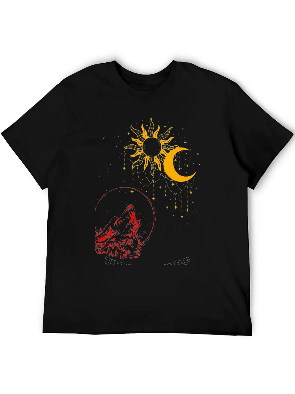 "Night Wolf – Lunar Howl Graphic Tee" Unisex Short Sleeve Soft Cotton T-Shirt – Casual Everyday Wear