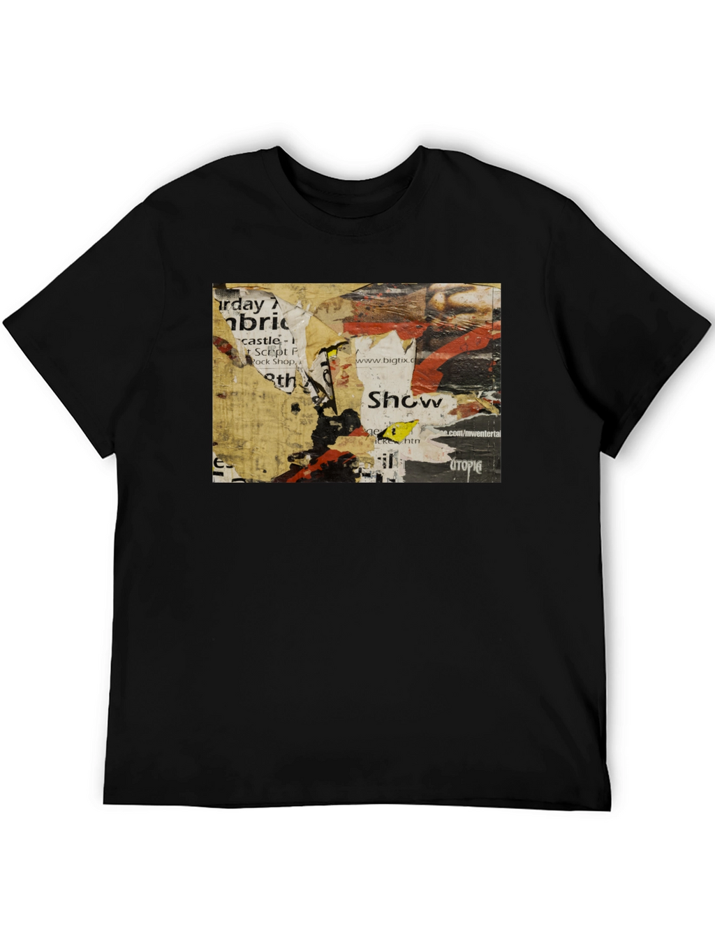Abstract Urban Art Black T-Shirt
