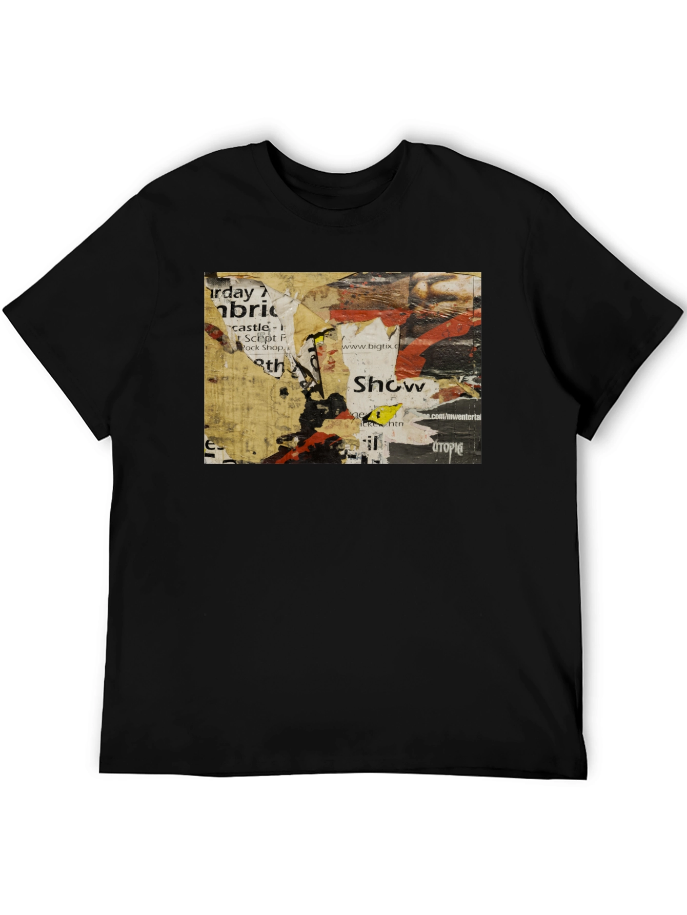 Abstract Urban Art Black T-Shirt