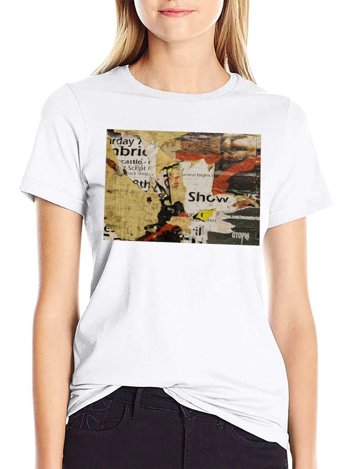 Abstract Urban Art Black T-Shirt