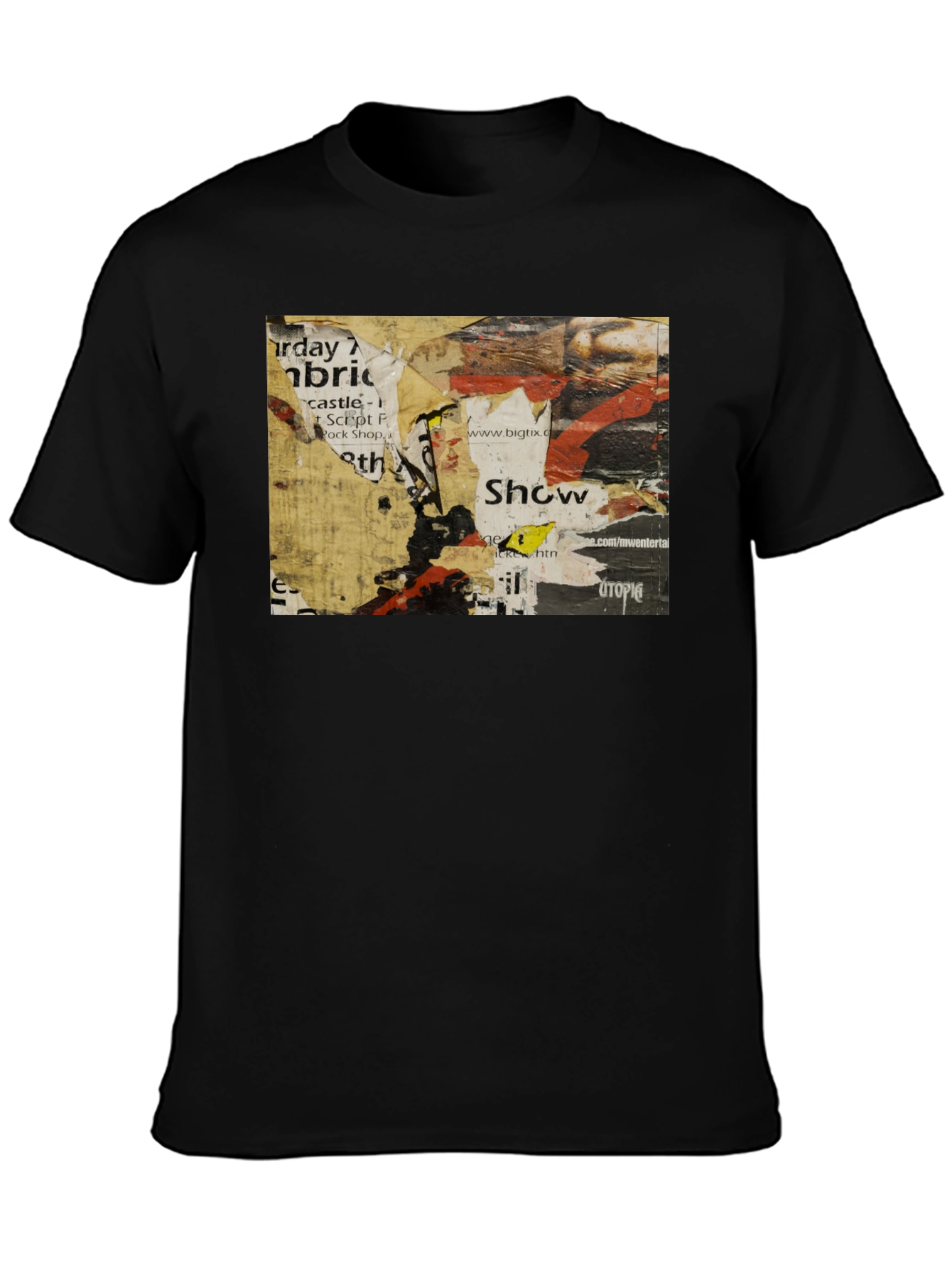 Abstract Urban Art Black T-Shirt