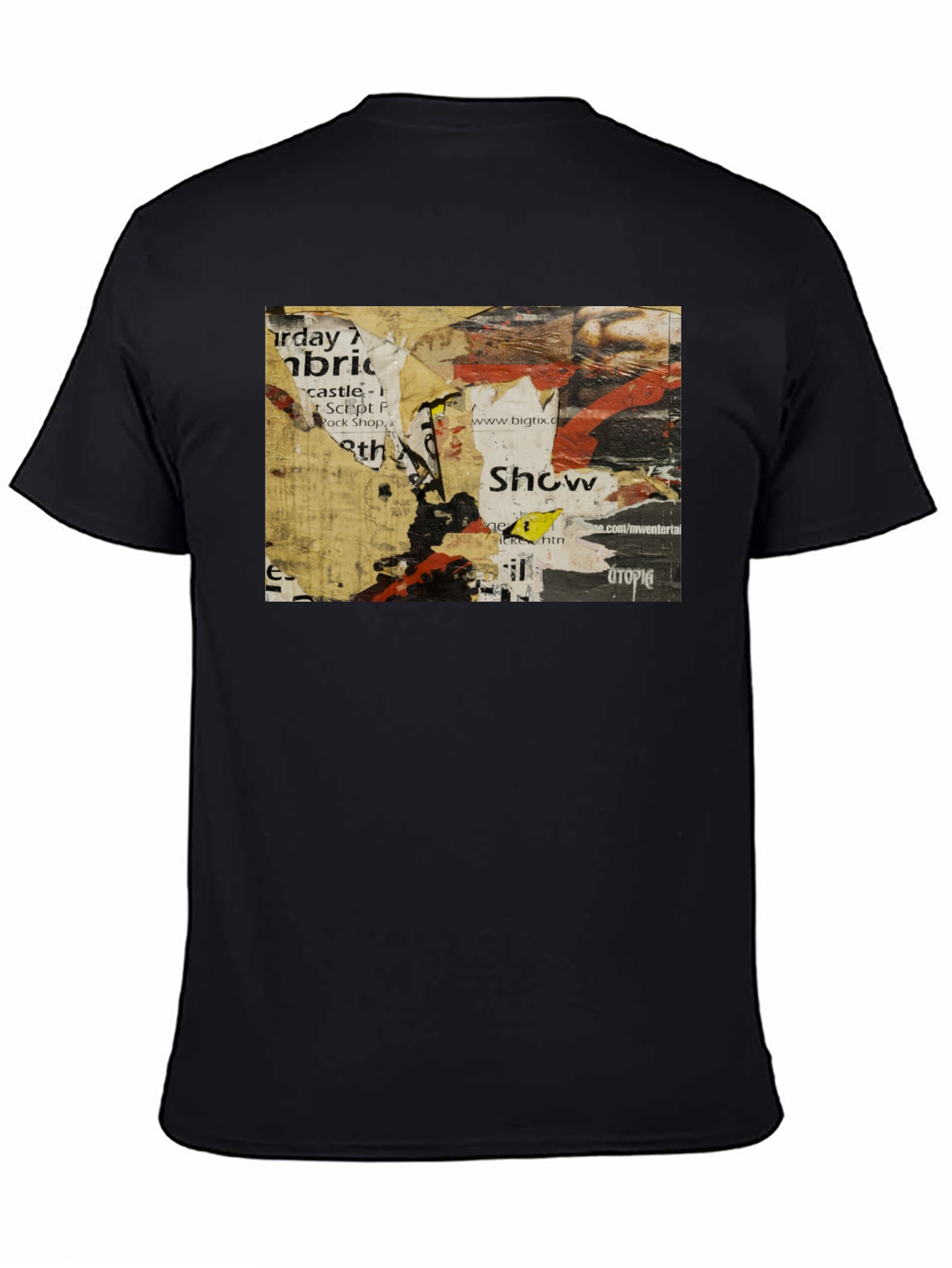 Abstract Urban Art Black T-Shirt