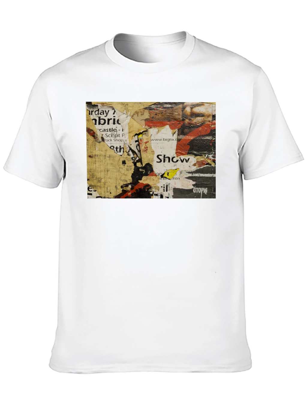 Abstract Urban Art Black T-Shirt