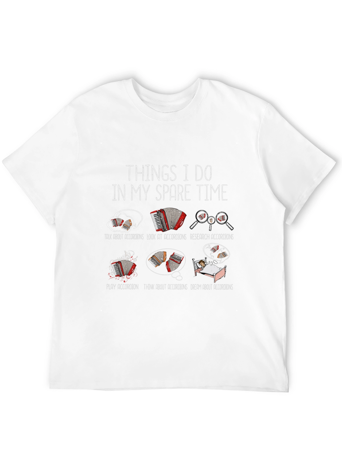 Accordion Lovers T-Shirt - Spare Time Activities