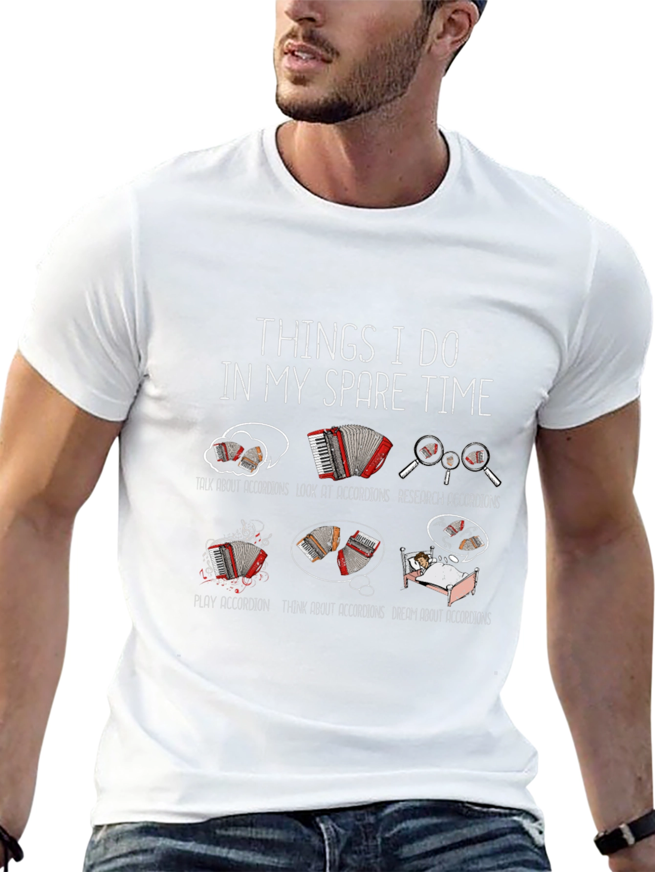 Accordion Lovers T-Shirt - Spare Time Activities