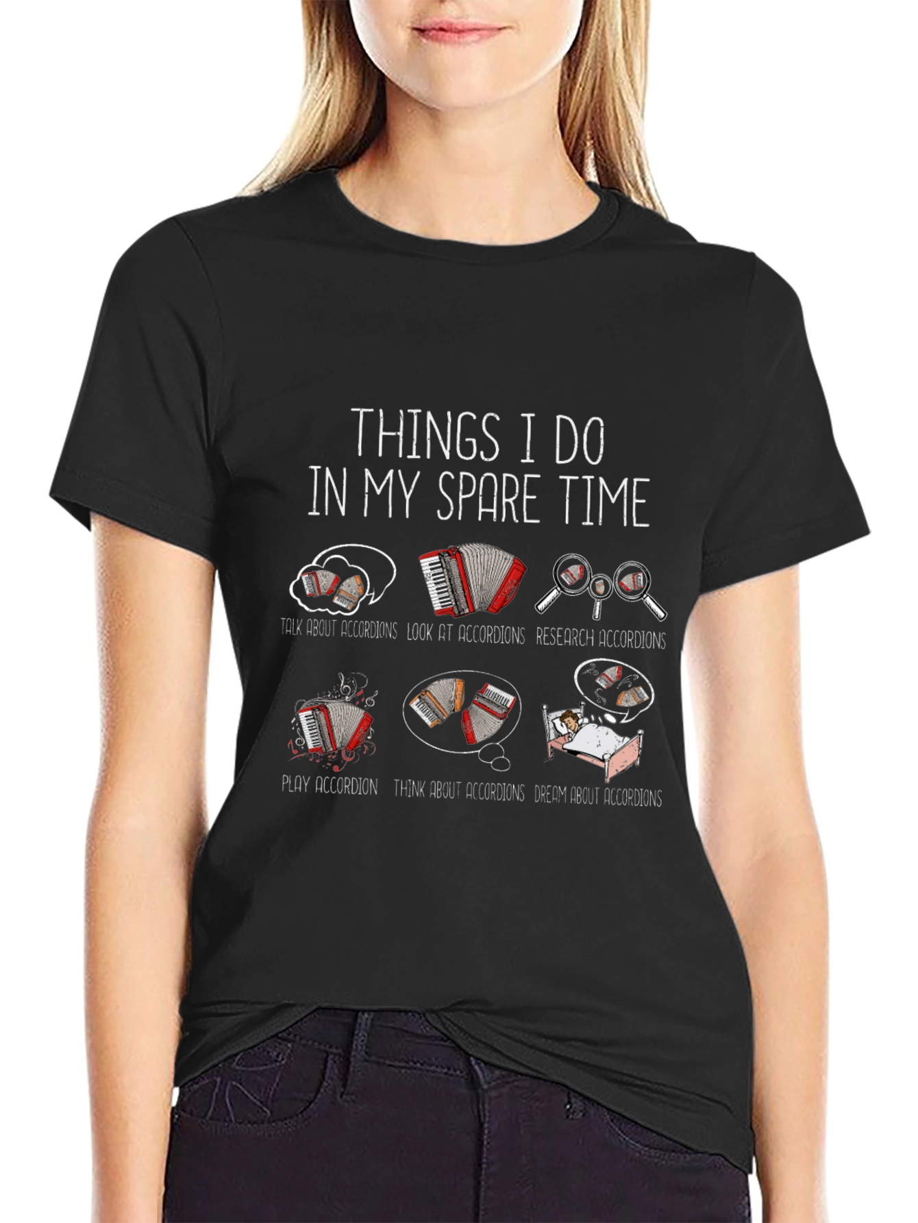 Accordion Lovers T-Shirt - Spare Time Activities