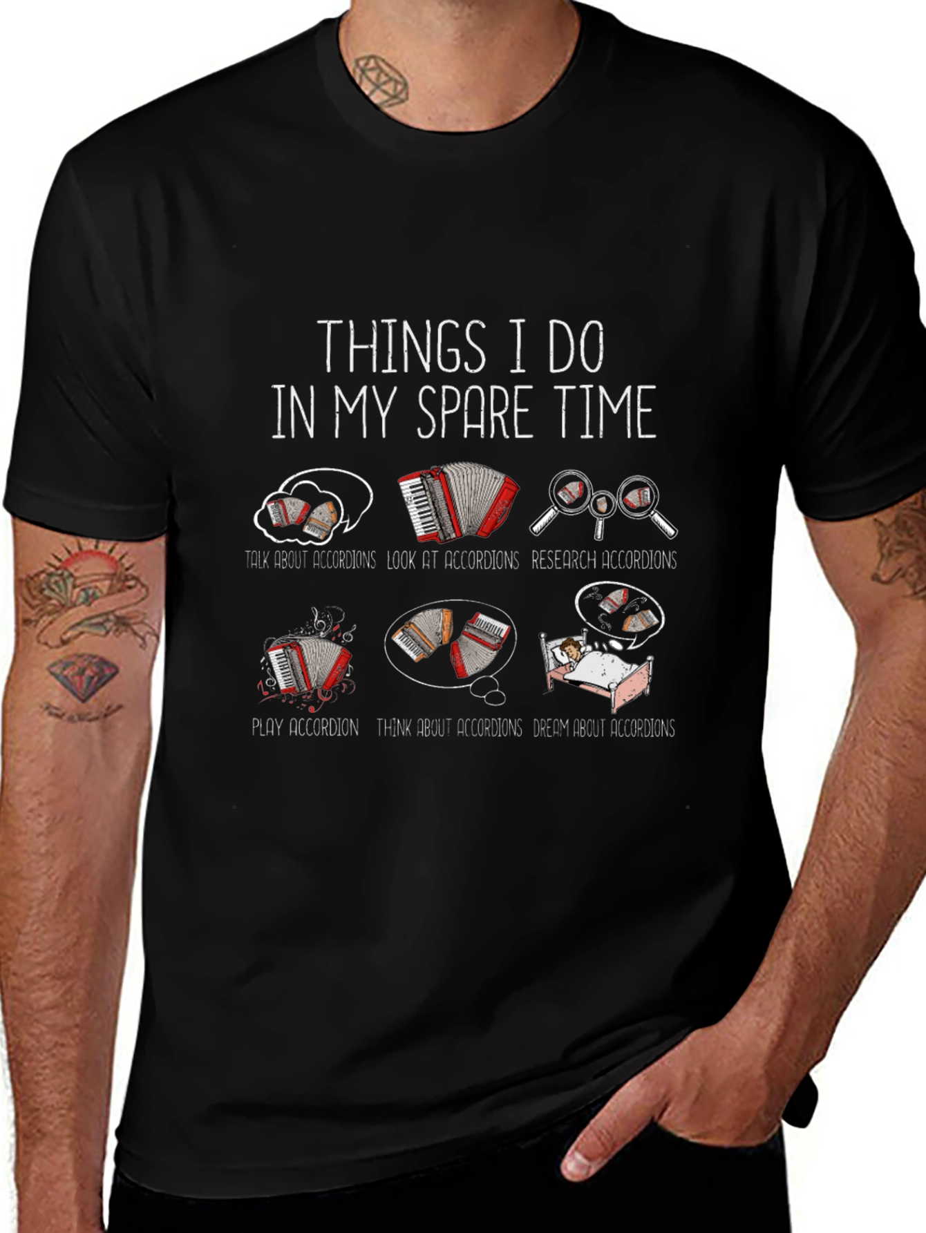 Accordion Lovers T-Shirt - Spare Time Activities
