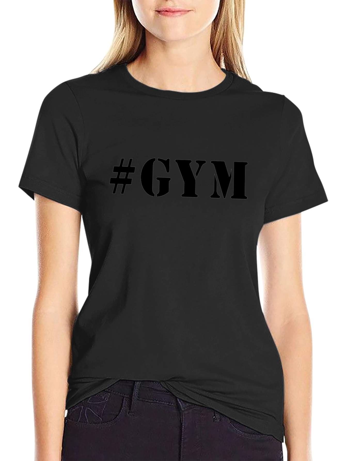 #GYM Mens Black T-Shirt - Workout Motivation Apparel