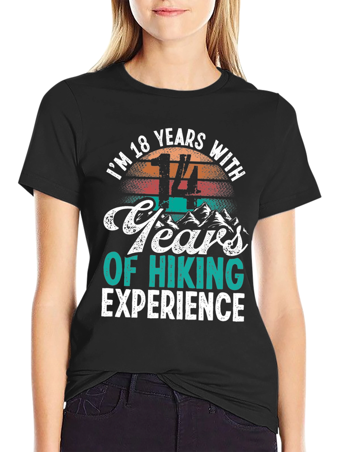 18 Years Old 14 Years Hiking Experience T-Shirt