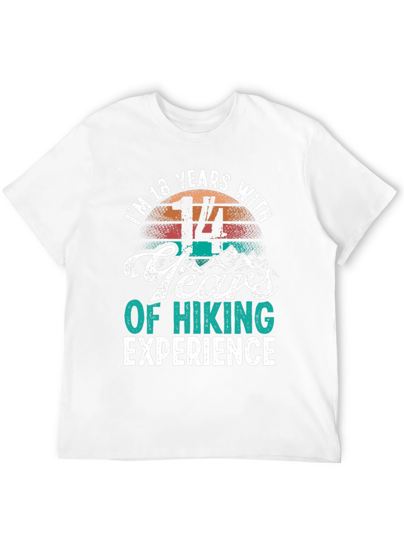 18 Years Old 14 Years Hiking Experience T-Shirt