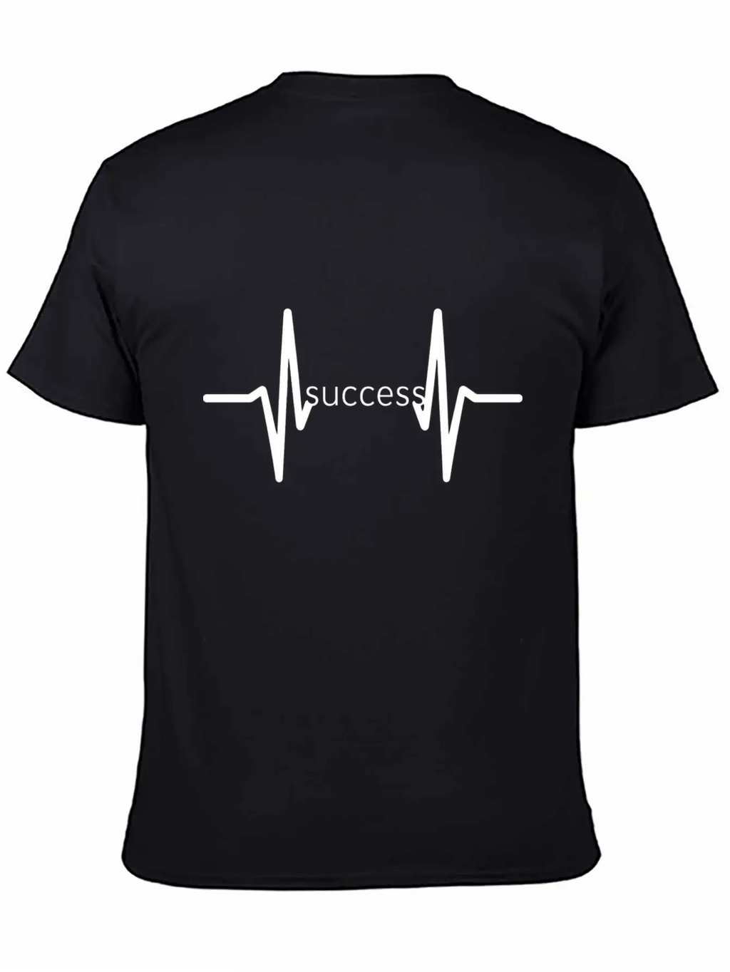 "Pulse Of Success" Classic Crew Neck Graphic Tee – Everyday Minimal Look