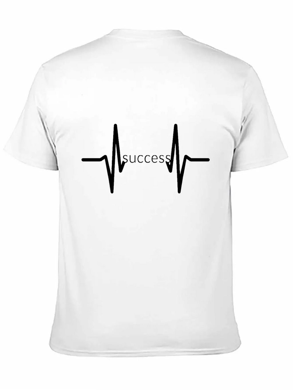 "Pulse Of Success" Classic Crew Neck Graphic Tee – Everyday Minimal Look