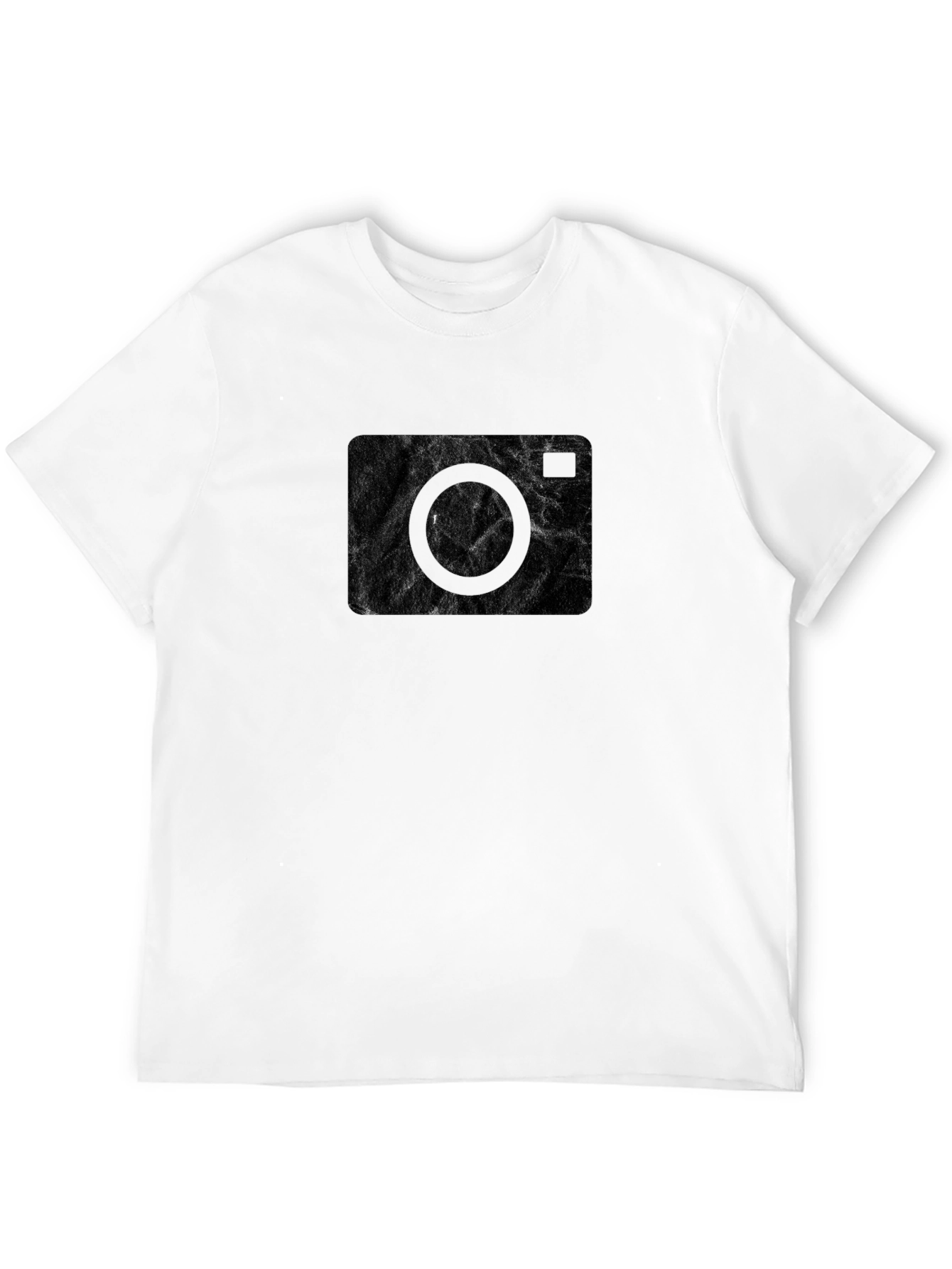 Abstract Camera Graphic Black T-Shirt