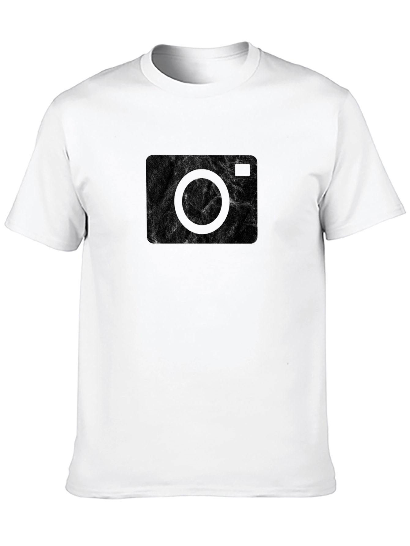 Abstract Camera Graphic Black T-Shirt