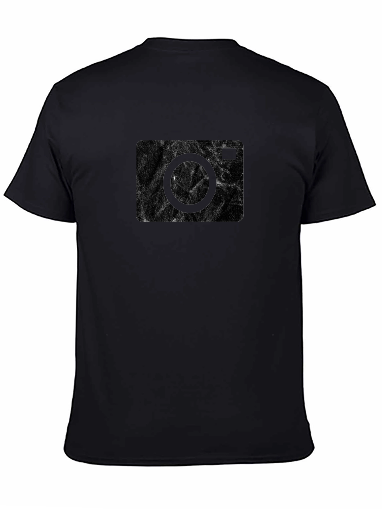 Abstract Camera Graphic Black T-Shirt