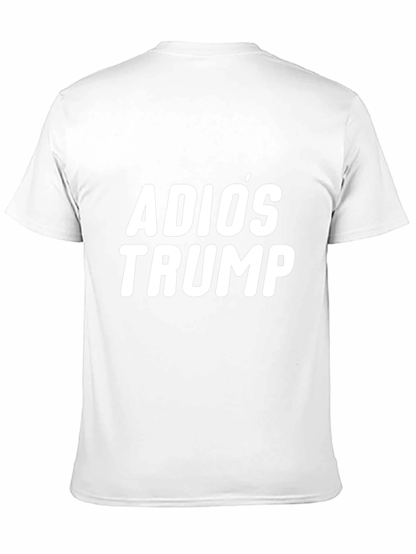 Adios Trump Graphic T-Shirt - Black Crew Neck Tee