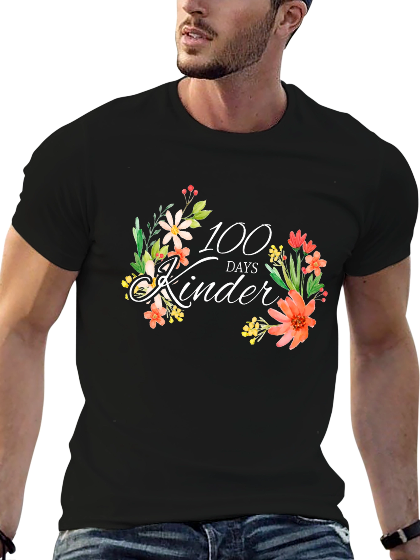 100 Days of Kinder Floral T-Shirt