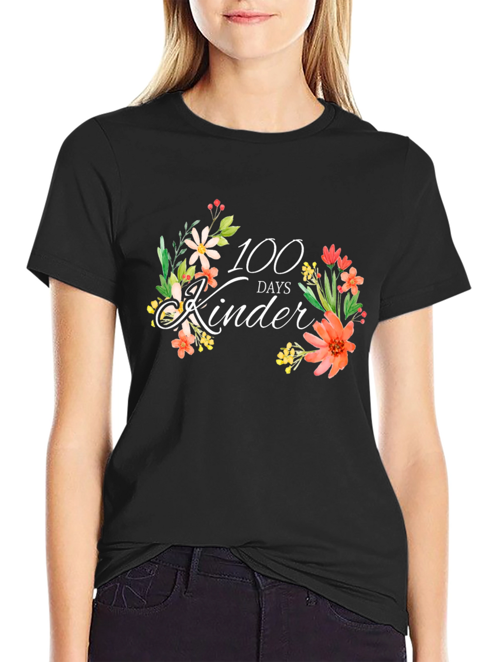 100 Days of Kinder Floral T-Shirt
