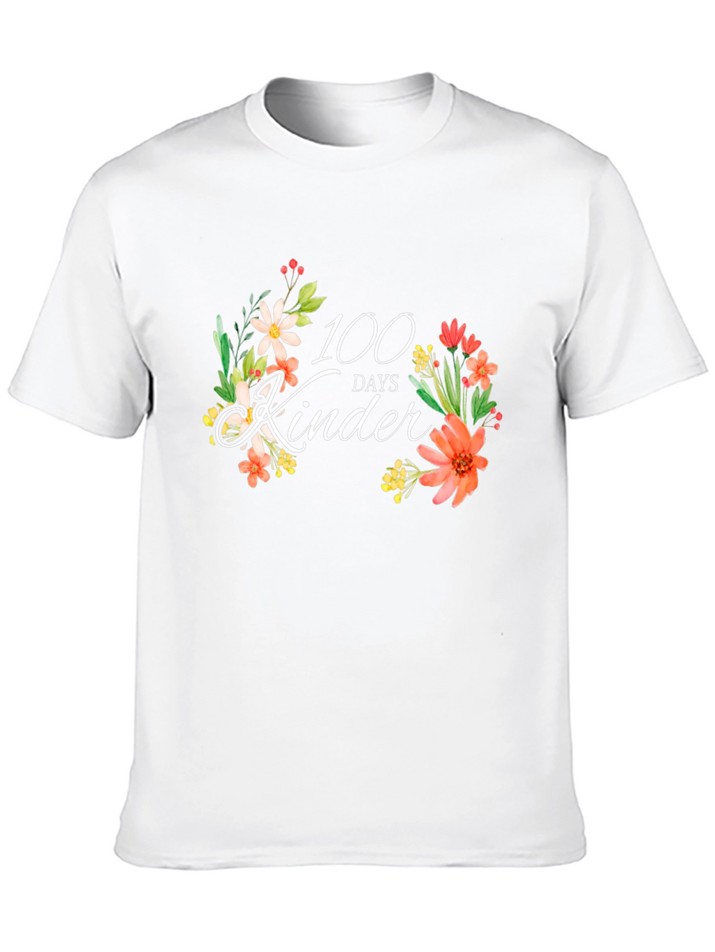 100 Days of Kinder Floral T-Shirt