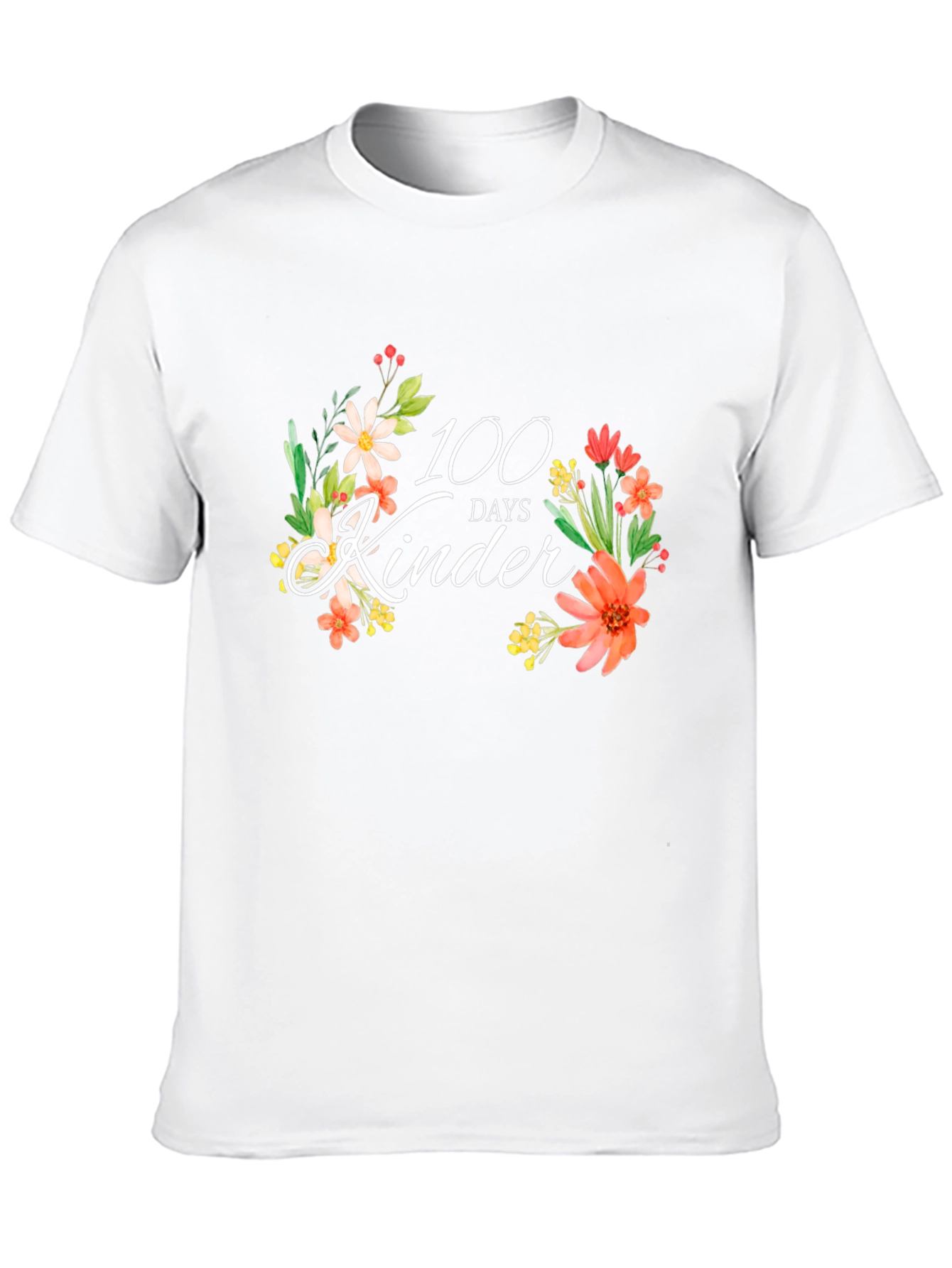100 Days of Kinder Floral T-Shirt