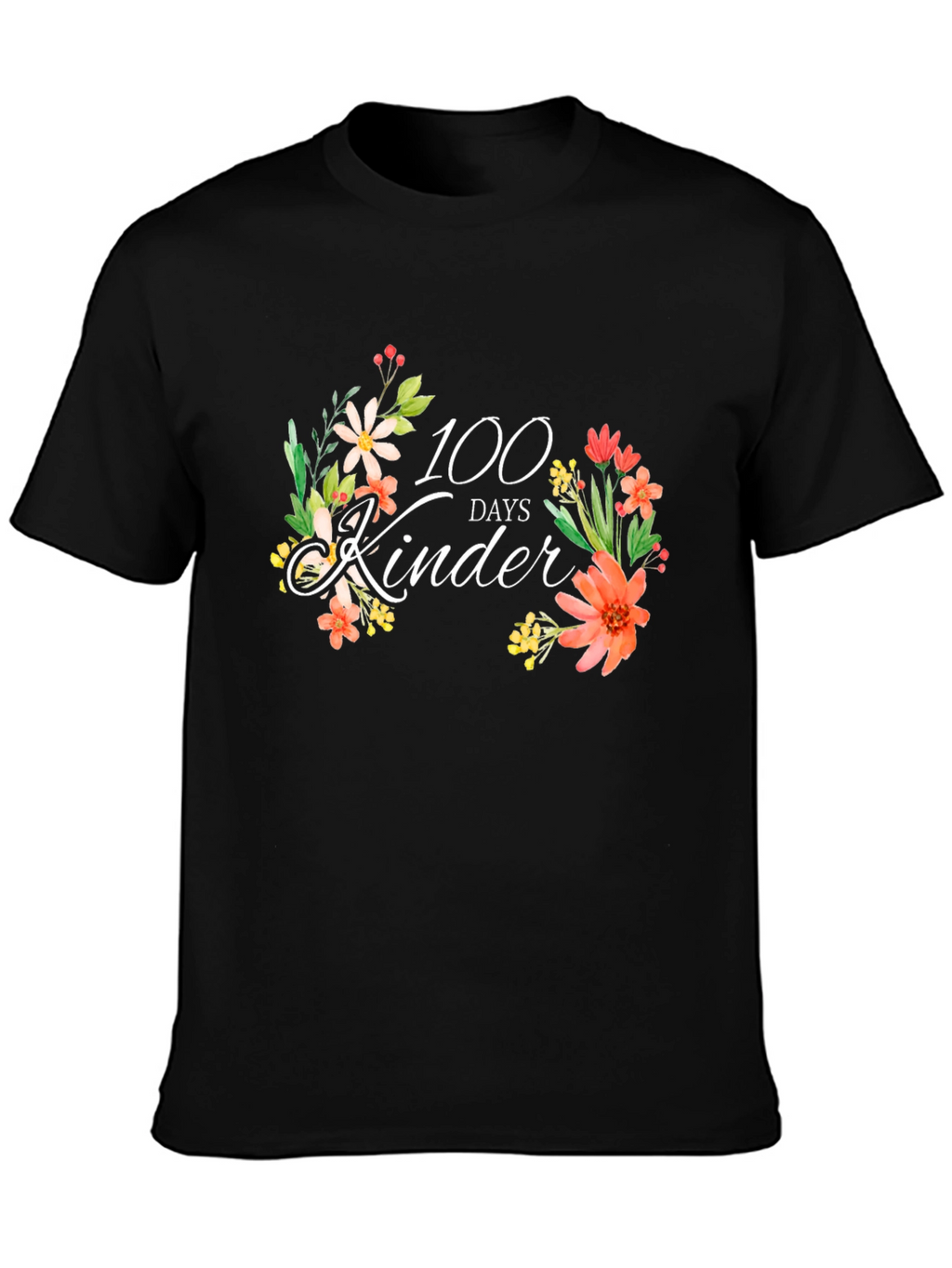 100 Days of Kinder Floral T-Shirt