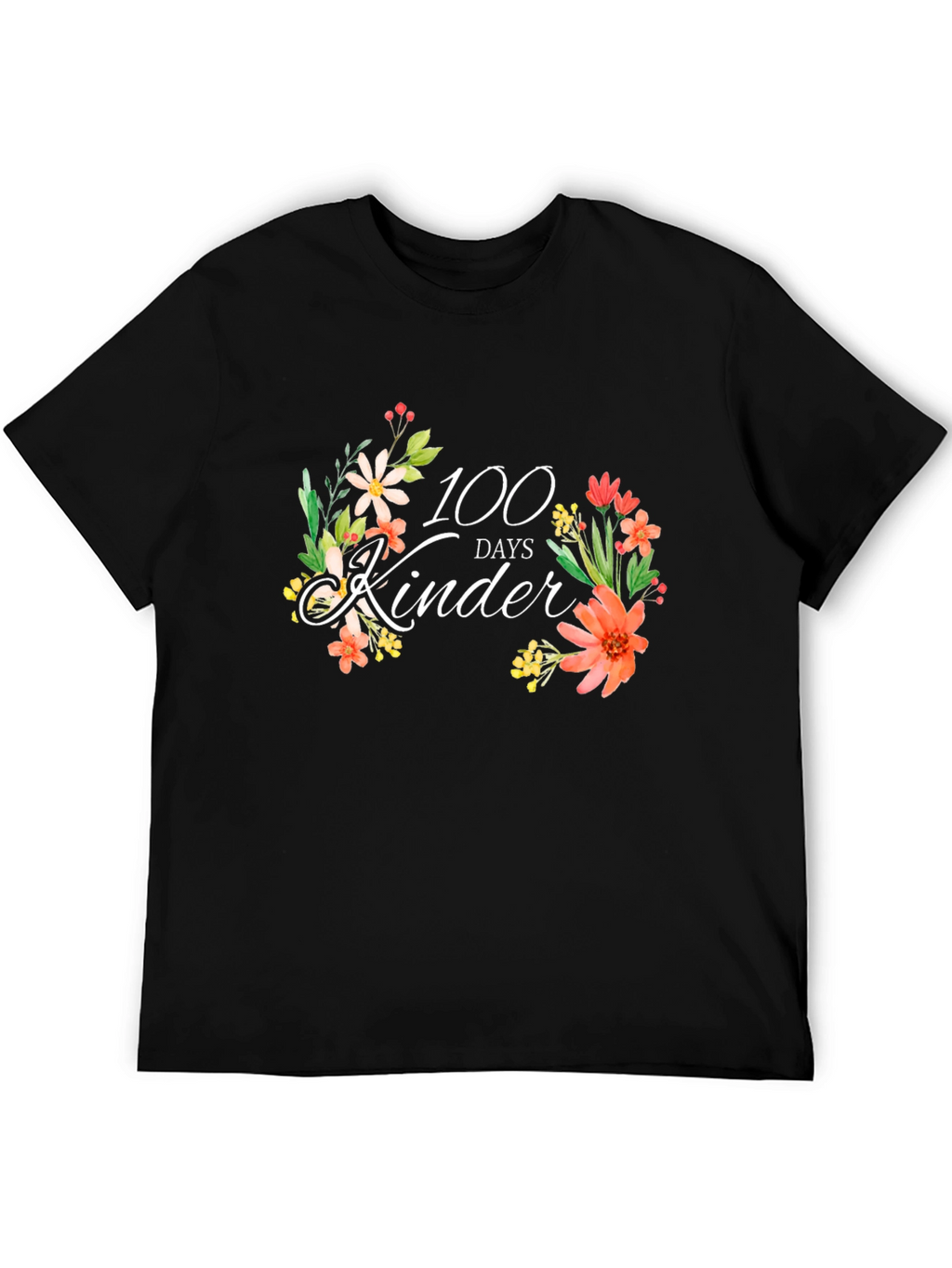 100 Days of Kinder Floral T-Shirt