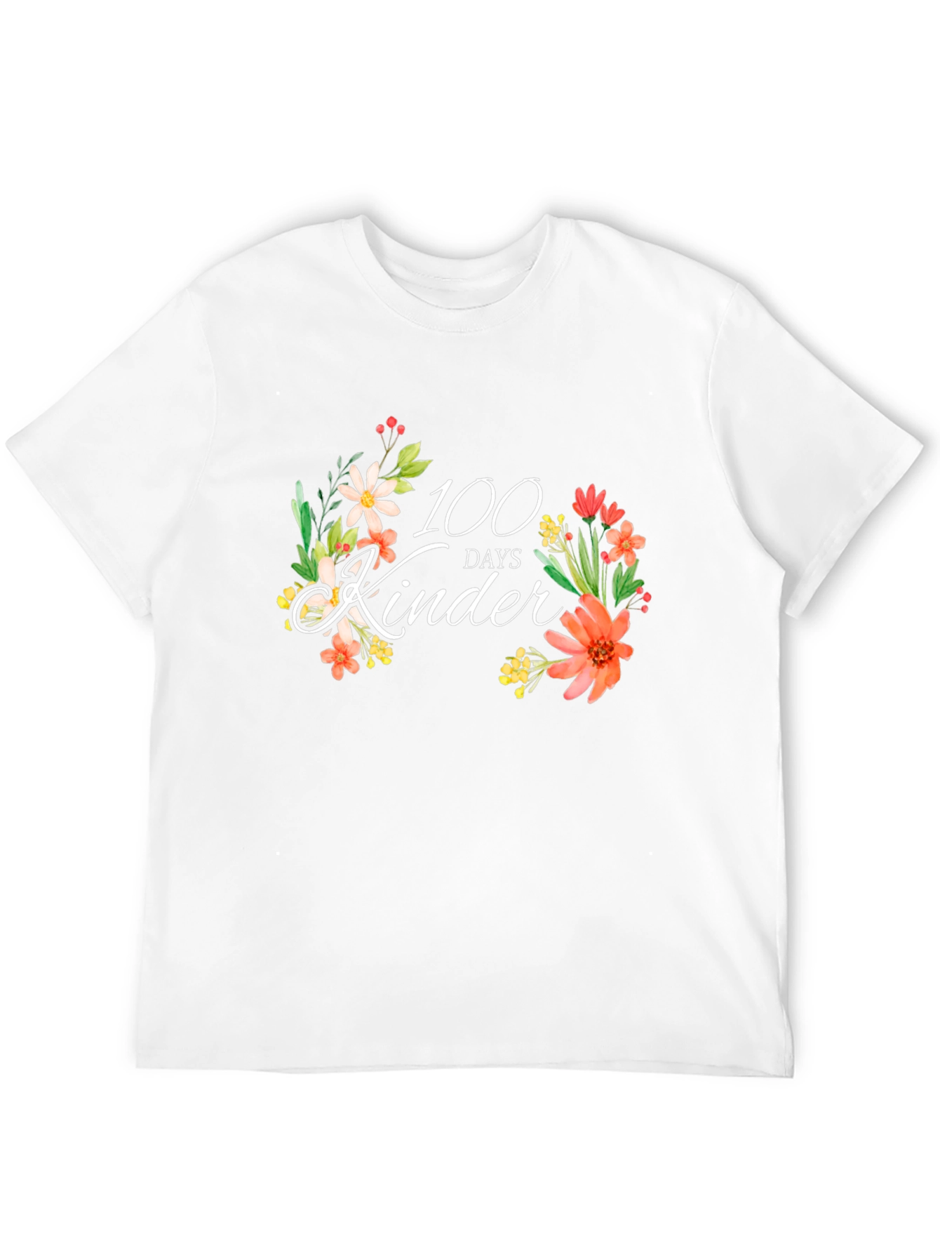 100 Days of Kinder Floral T-Shirt
