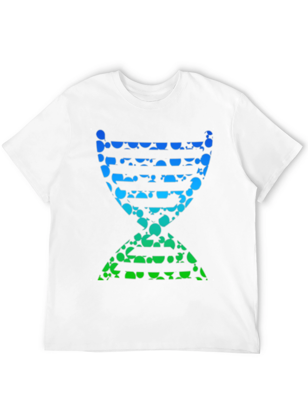 Abstract DNA Helix Graphic Tee - Black