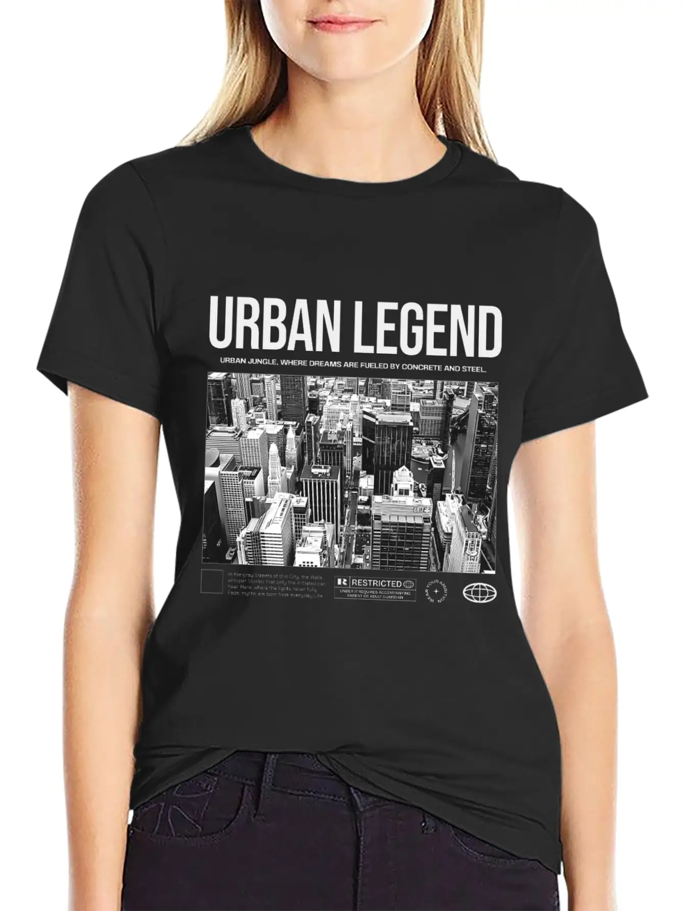 "Urban Legend" - Powerful Streetwear Design Unisex Short Sleeve Soft Cotton T-Shirt – Casual Everyday Wear