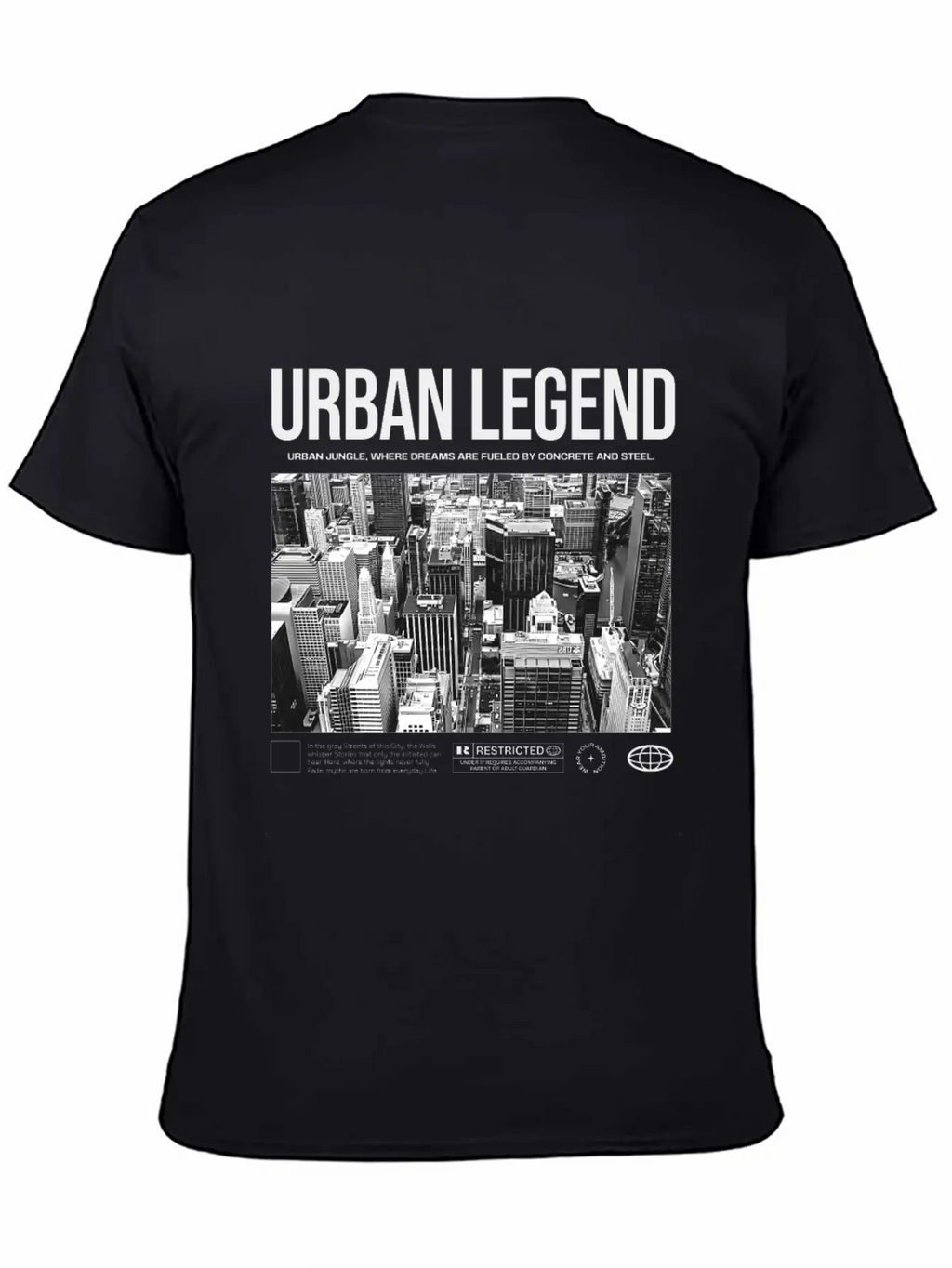 "Urban Legend" - Powerful Streetwear Design Unisex Short Sleeve Soft Cotton T-Shirt – Casual Everyday Wear